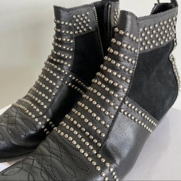 Anine Bing Charlie boots black with antique silver 38 - Picture 4 of 5